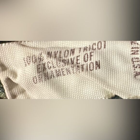 Munsingwear Green Dress | See through 100% Nylon Tricot fabric | Size 36 - Picture 7 of 7